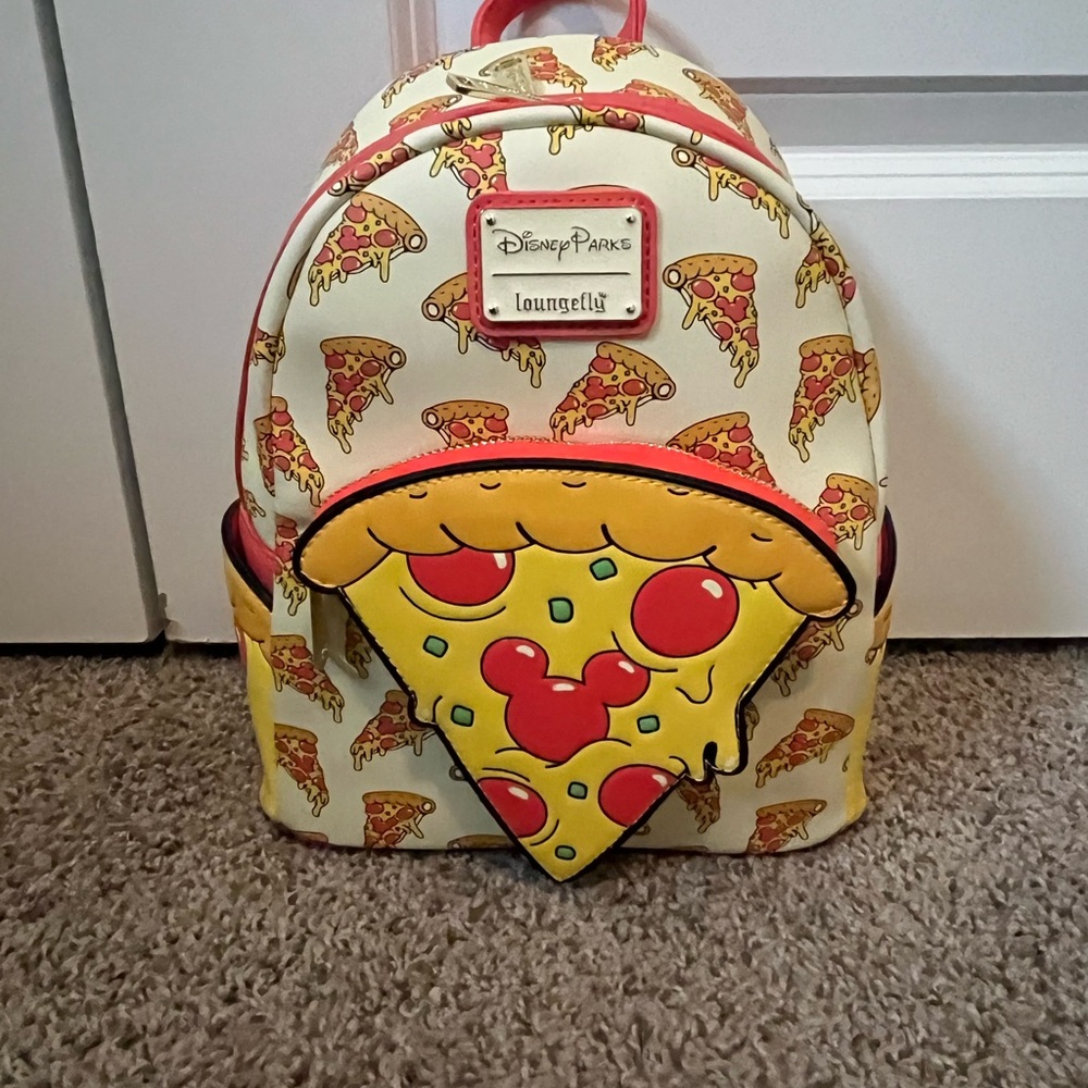 Disney Mickey Pizza Loungefly Mini Backpack - Picture 4 of 9